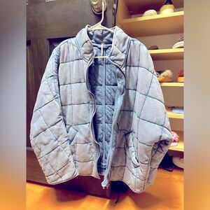 Dolman quilted knit jacket.  Worn once Free People